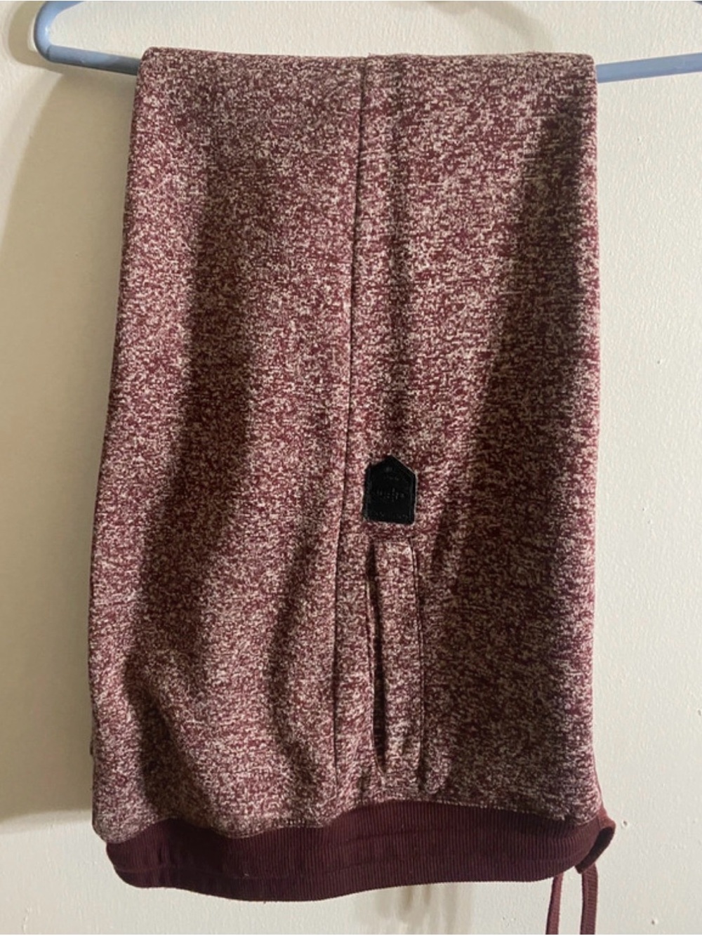 South Pole Marled Wine and Cream Midi Skirt